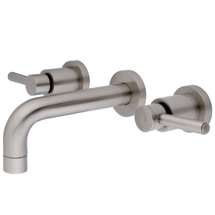 Concord KS8128DL Two-Handle 3-Hole Wall Mount Bathroom Faucet, Brushed Nickel