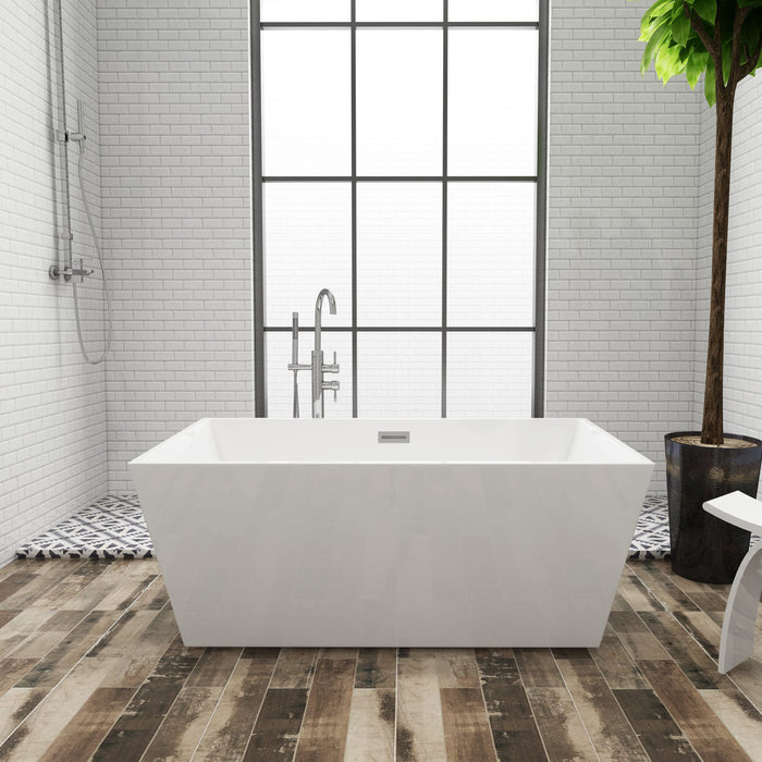 A DIY Vacation with the Aqua Eden Freestanding Acrylic Bathtub, VTSQ593223