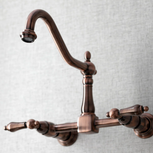 Decorative Ideas with an Antique Copper Faucet
