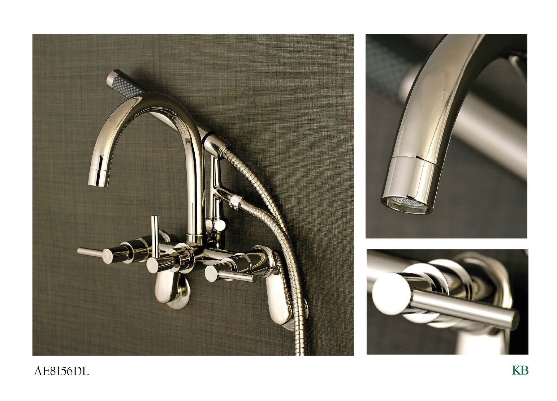 Rejuvenate Refreshing Style with the Bold Geometry of this Bathtub Faucet, AE8156DL