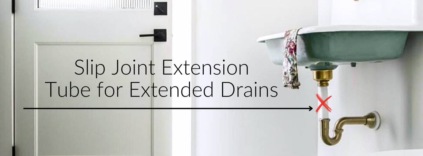 Slip Joint Extension Tube for Extended Drains