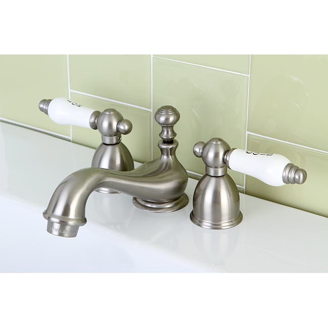 Brushed Nickel Mini-Widespread Bathroom Faucet Feature: CC25L8