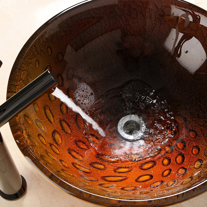 The Fauceture Copper Amber Vessel Bathroom Sink Brings Beauty to the Bathroom, EVSPFB8