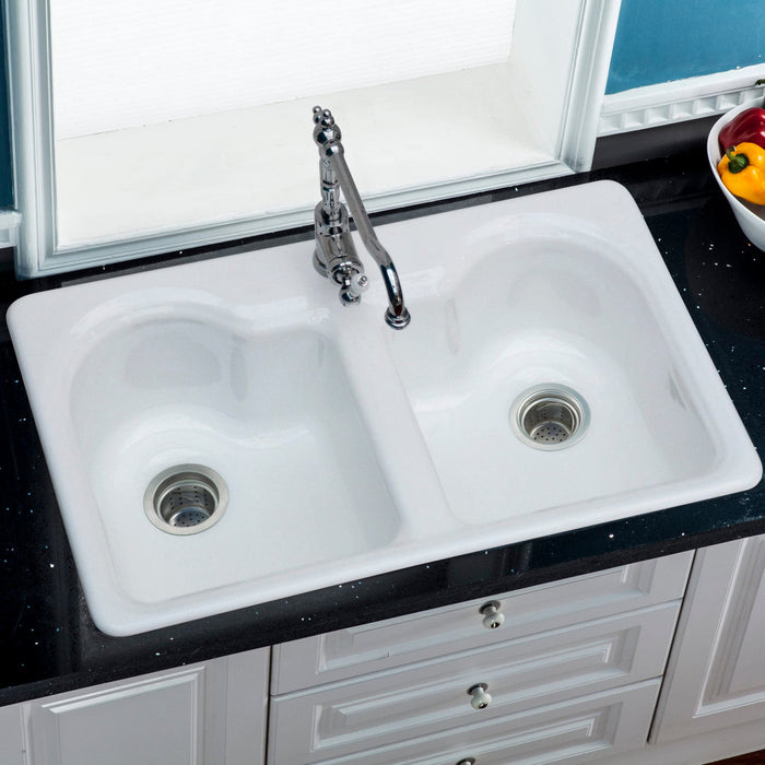 The Gourmetier Double Bowl Kitchen Sink Brightens Your Home and Memories, GCKTD33229