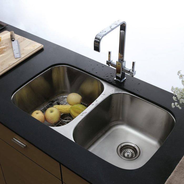 Wash Your Dishes (and Tears) Away with the Gourmetier Double Bowl Kitchen Sink, GKUD3118