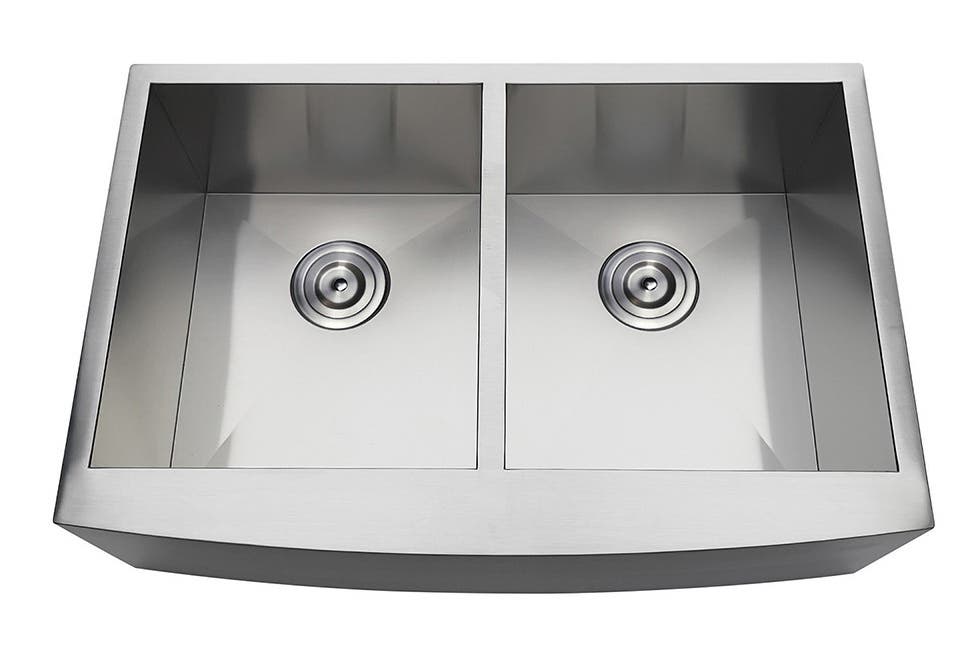The Stainless Steel Double Bowl Farmhouse Sink Makes Kitchen Cleanup a Breeze, GKUDF30209