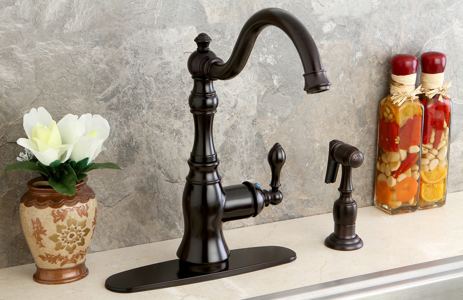 Create a coffee and tea nook in your kitchen Kingston Brass