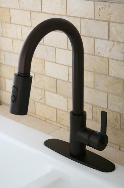 The Gourmetier Single-Handle Pull-Down Faucet Takes the Stress Out of Kitchen Cleanup, GS8785CTL
