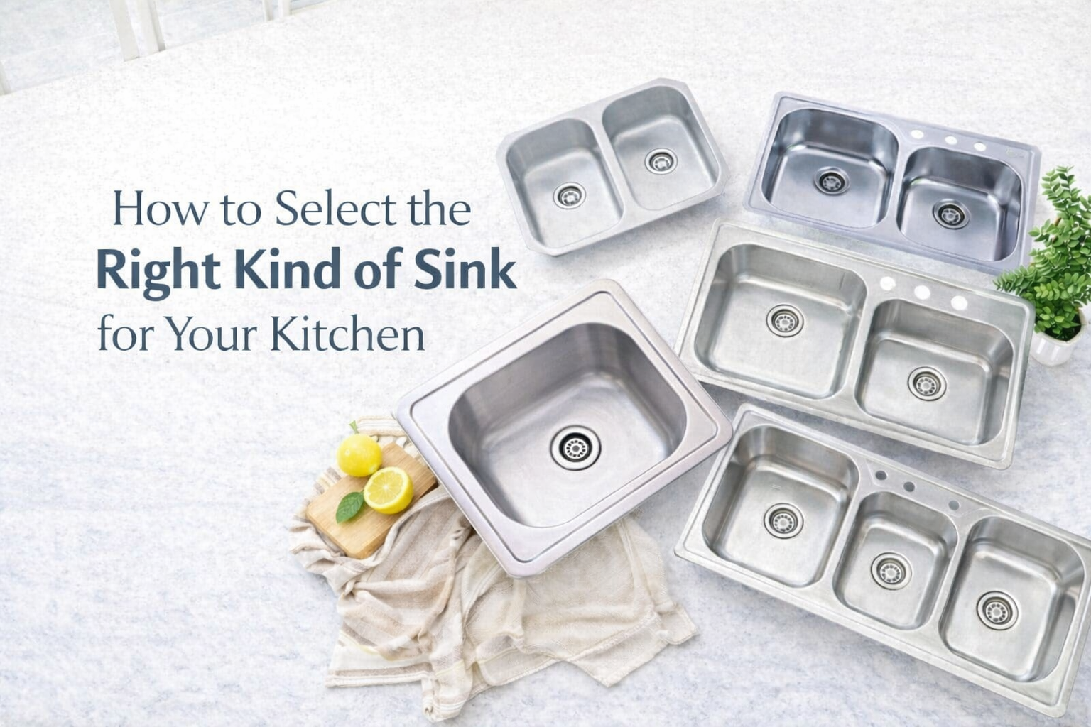 How to Select the Right Kind of Sink for your Kitchen