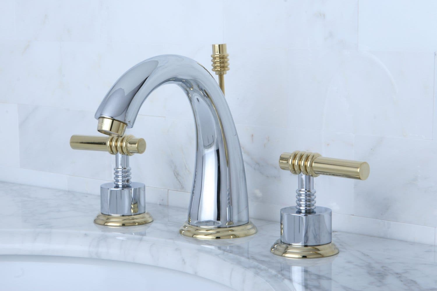The Milano Bathroom Faucet is Two-Toned Fun, KS2964ML