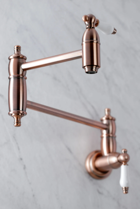 Incorporate Color with an Antique Copper Pot Filler