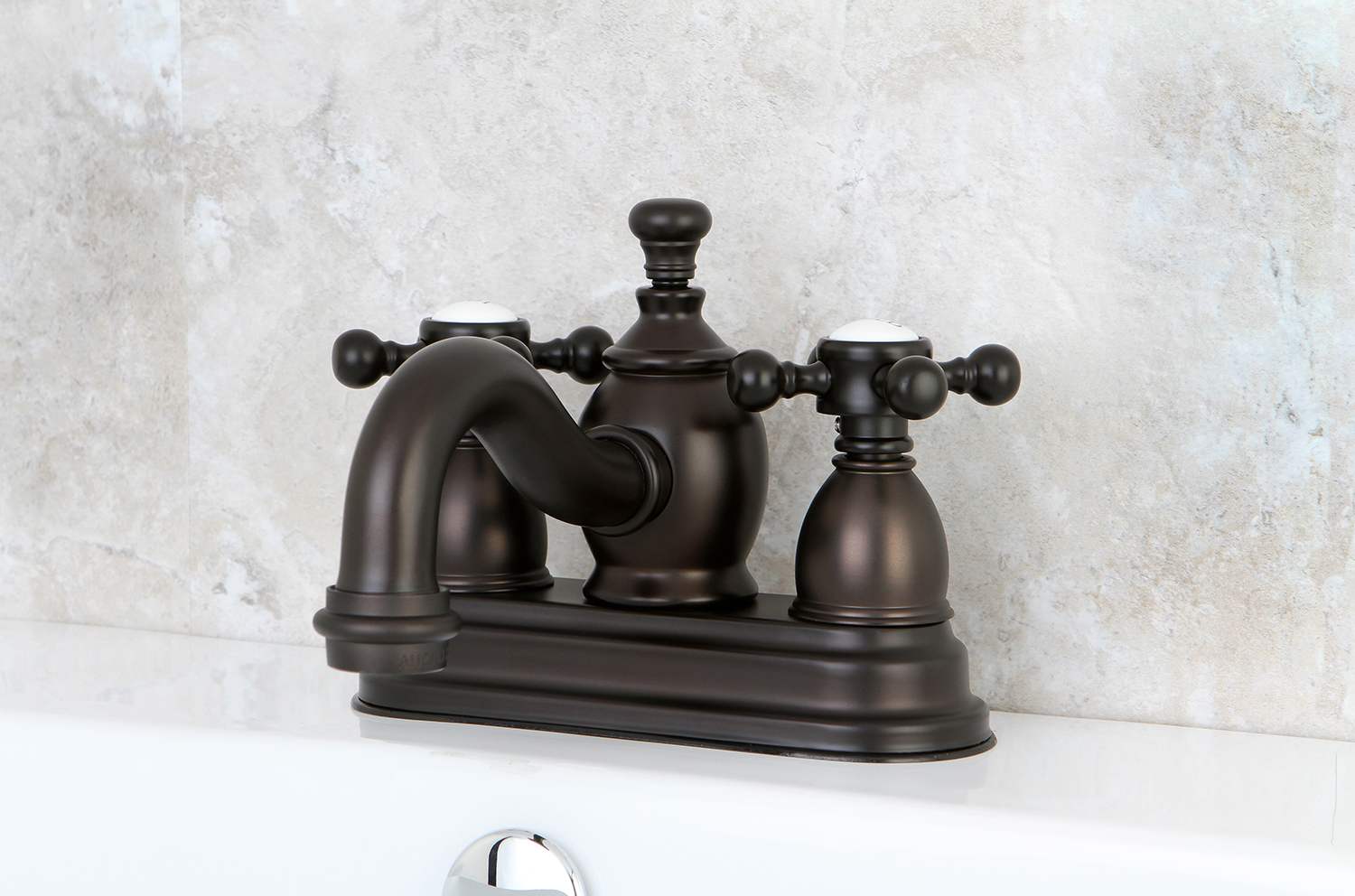 Oil Rubbed Bronze Centerset Bathroom Faucet Feature KS7105BX