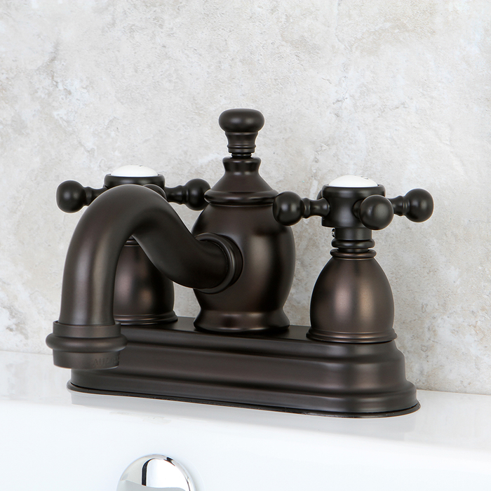 Oil Rubbed Bronze Centerset Bathroom Faucet Feature KS7105BX