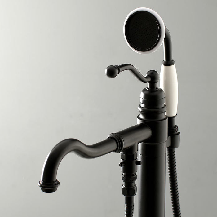 Freestanding Bathtub Faucets: Back In Matte Black, KS7130ABL
