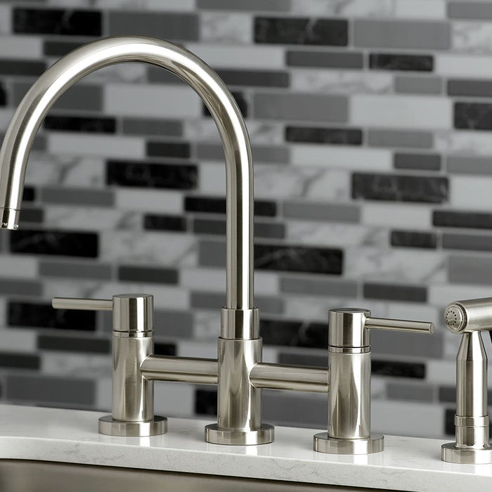 The Beauty of the Concord Bridge Faucet Adds Modern Charm to the Kitchen, KS8278DLBS
