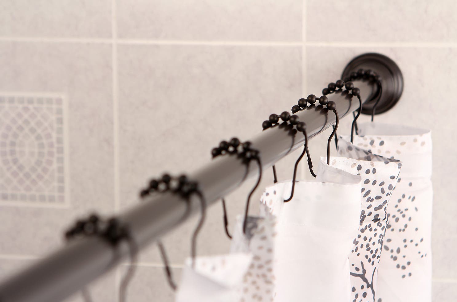 Rejuvenate The Shower With Edenscape Shower Curtain Rings, Rod Set, KSR115