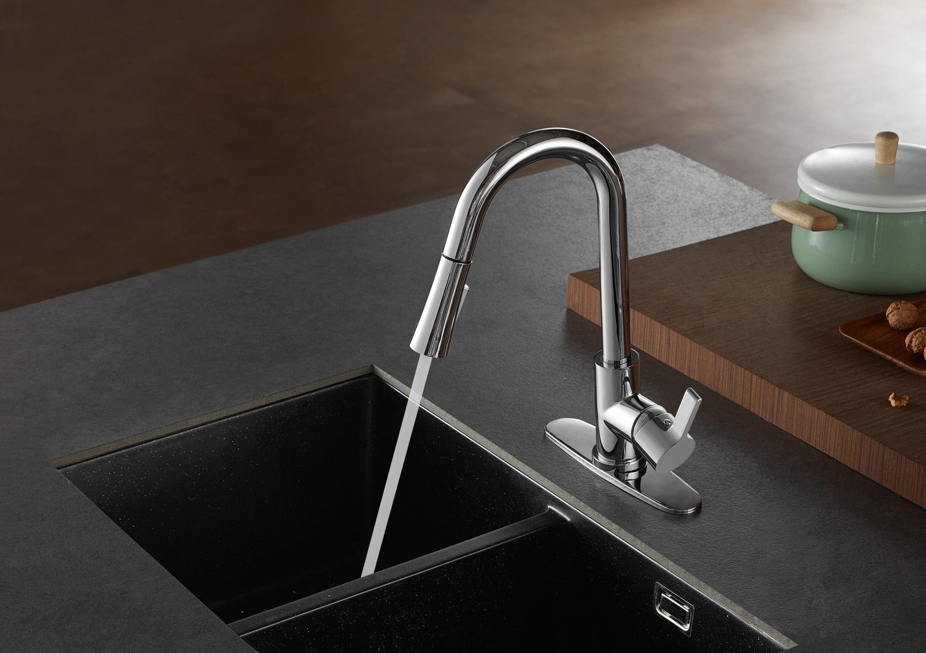 The Continental Pull-Down Faucet Lends a Helping Hand in the Kitchen, LS8681CTL