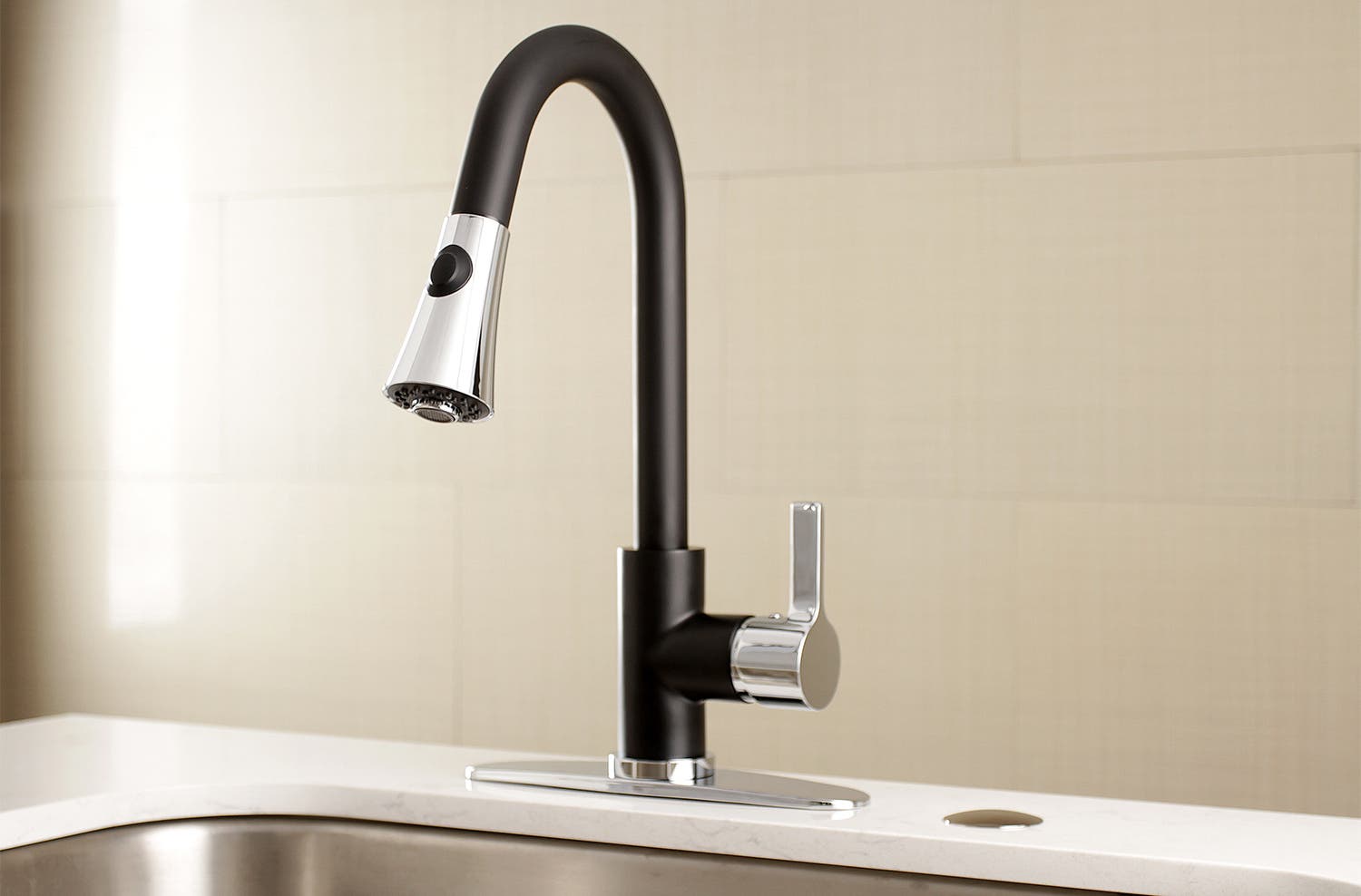 (Some) of the Best Kitchen Faucets Kingston Brass Offers: Two-Tone Edition