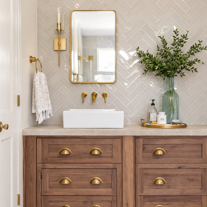 Installing Accessories in a Bathroom Set