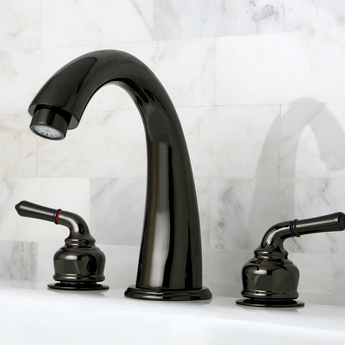 Fill up your Bath with the Black Stainless Steel Roman Tub Faucet, NS2360