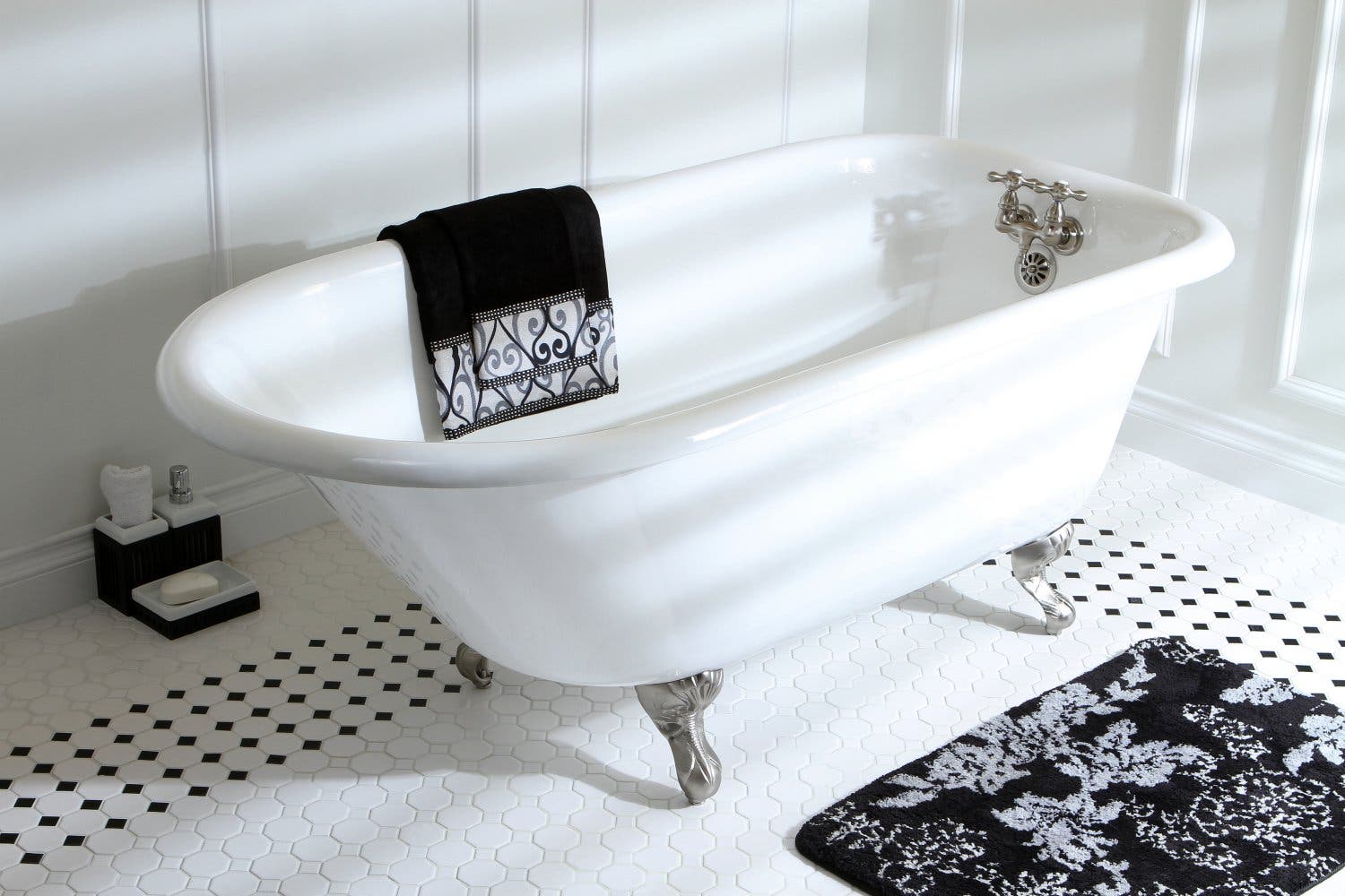 Get Away in the Aqua Eden Roll Top Bathtubs, VCT3D603019NT