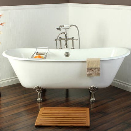 Incorporate hard and soft pieces in your bathroo