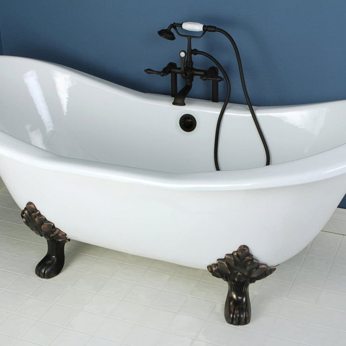 Slip into the Hug of the Aqua Eden Double Slipper Bathtub, VCTND7231NC5