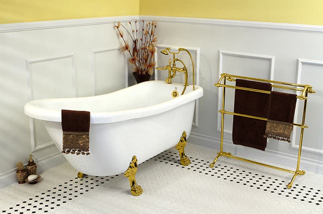 Add Victorian accents to your bathroom decor