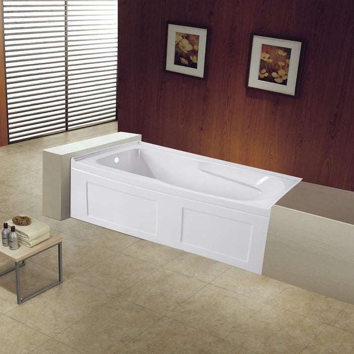Bathtub Feature 12: VTAP603220CL - Contemporary Alcove Bathtub