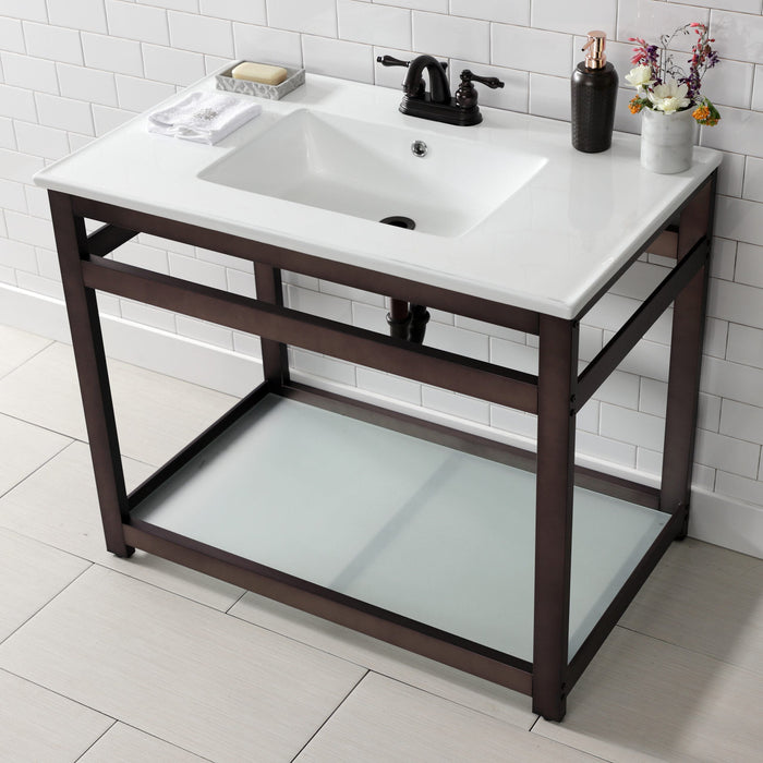 How to Install a Four-Leg Console Sink Set