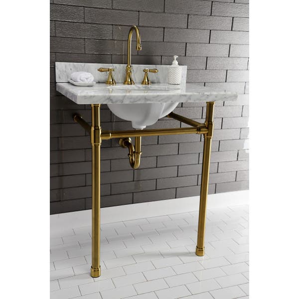 Brushed Brass Console Sink Legs, VPB2218337 Kingston Brass