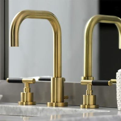 Brushed Brass Widespread Bathroom Faucet, FSC8933CKL