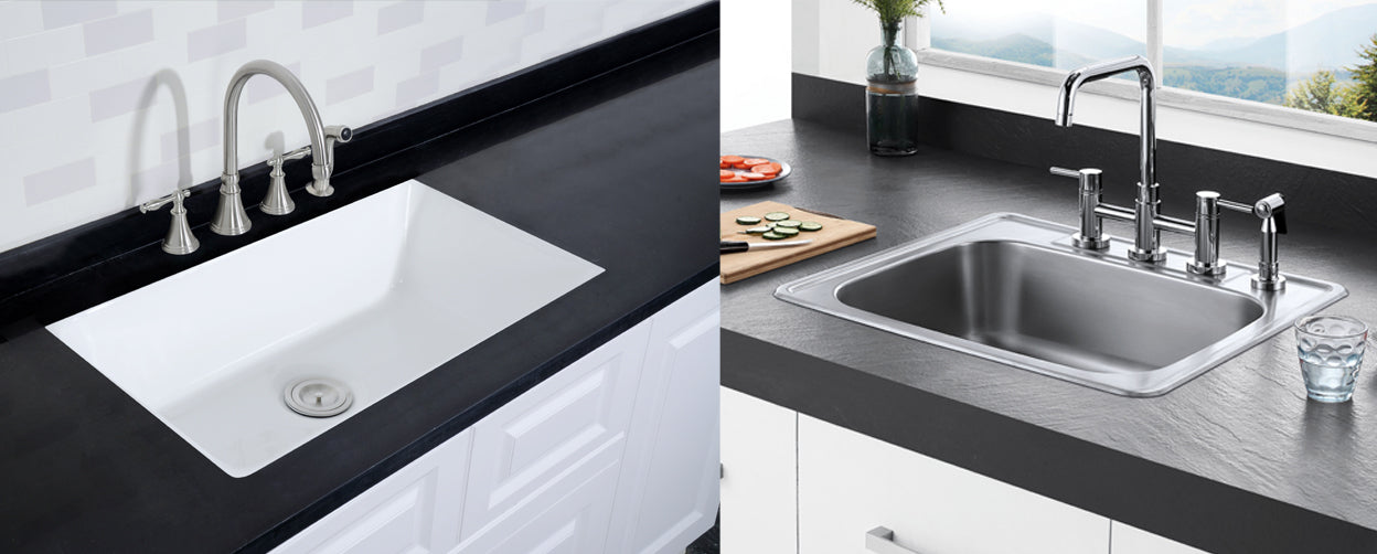 Dropin vs. Undermount Sinks What to Know Kingston Brass