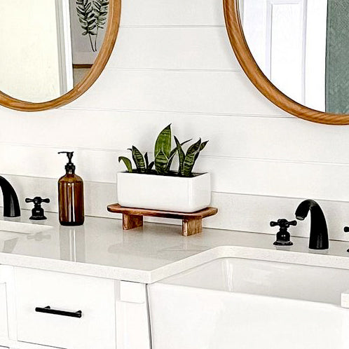 How to Style Matte Black Faucets