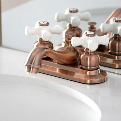 Antique Copper Centerset Bathroom Faucet, KB606PX