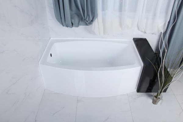 White Acrylic Alcove Tub, VTDR603022L