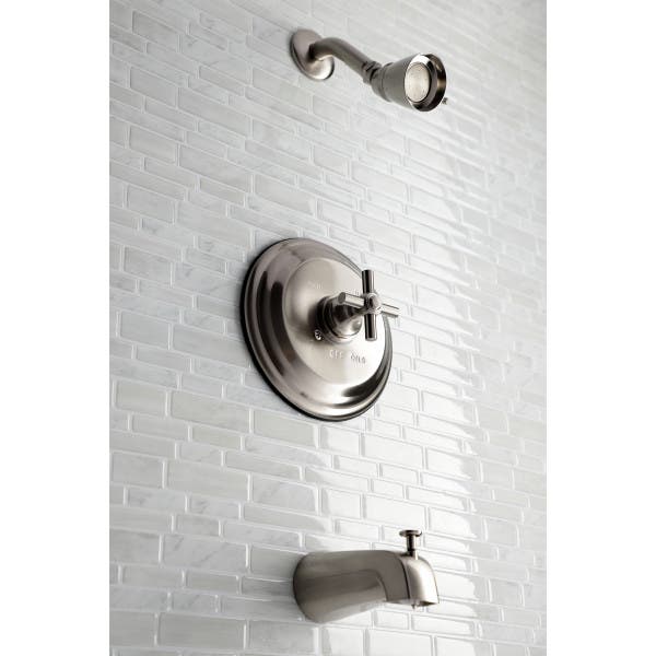 Brushed Nickel Tub and Shower Faucet, KB2638EX