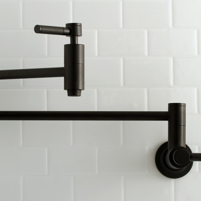 Matte Black Pot Filler Kitchen Faucet, KS8100DKL