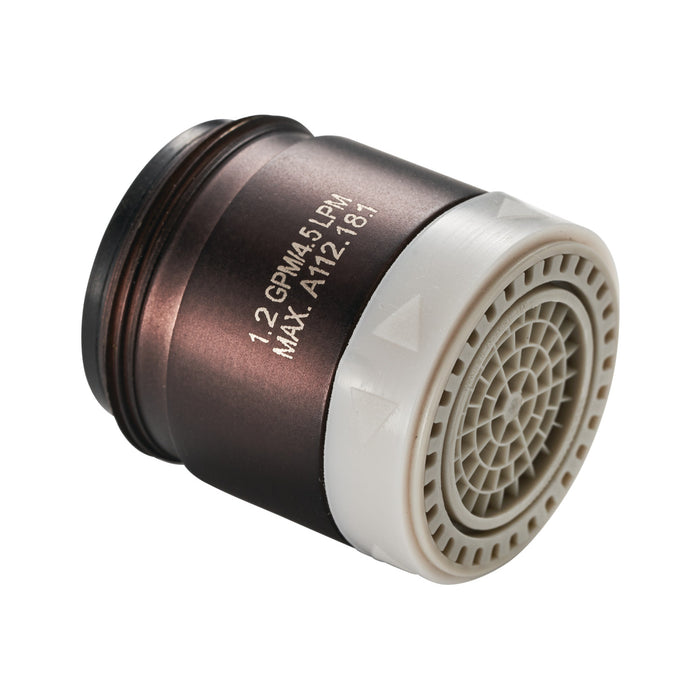Kingston Spritz A151627UNSL5 Dual-function 1.2 GPM Male Aerator, 15/16"-27 UNS, Oil Rubbed Bronze