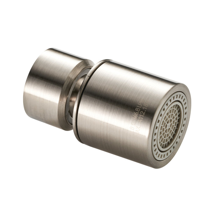 Kingston Spindrift A556427UNSK8 Dual-function 1.8 GPM Female Aerator, 55/64"-27 UNS, Brushed Nickel