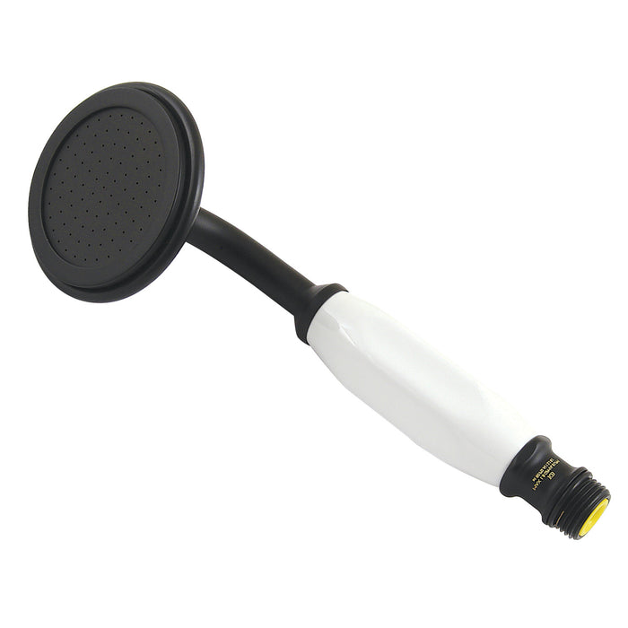 Kingston Heirloom ABT1020-0 - Vintage Single Function Round Hand Shower, Matte Black