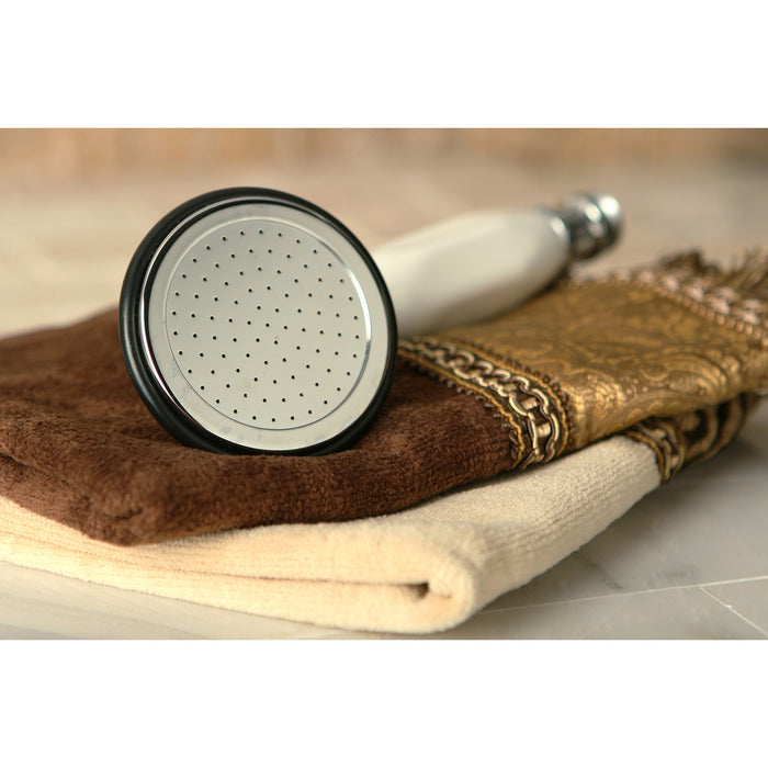 Kingston Heirloom ABT1020-1 - Vintage Single Function Round Hand Shower, Polished Chrome