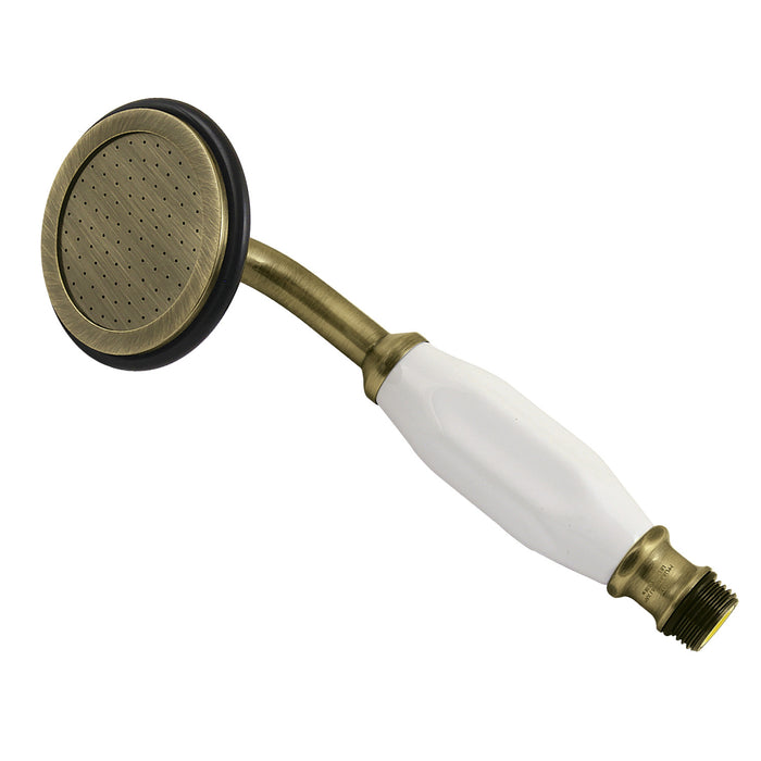 Kingston Heirloom ABT1020-3 - Vintage Single Function Round Hand Shower, Antique Brass