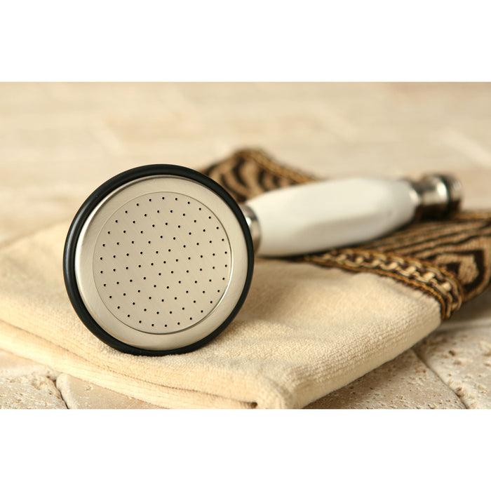 Kingston Heirloom ABT1020-8 - Vintage Single Function Round Hand Shower, Brushed Nickel