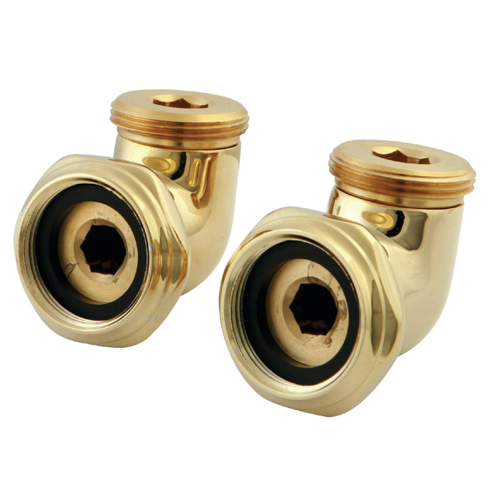 Kingston Vintage ABT136-2 L-Shape Modified Swing Arms (CC457T2 Series), Polished Brass