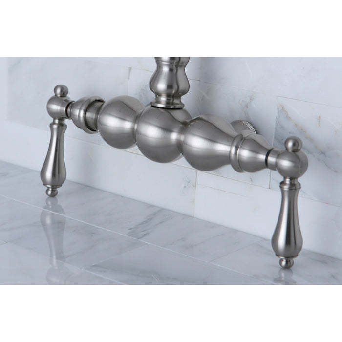 Kingston Vintage ABT300-8 Gooseneck Tub Faucet Body, Brushed Nickel