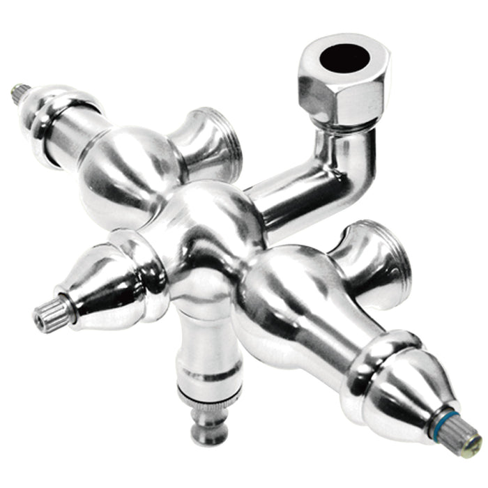 Kingston Heirloom ABT400-1 - Vintage Down Spout Tub Faucet Body, Polished Chrome