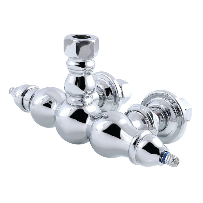 Kingston Vintage ABT700-1 Wall Mount Tub Faucet Body Only (10-Inch Body Length), Polished Chrome