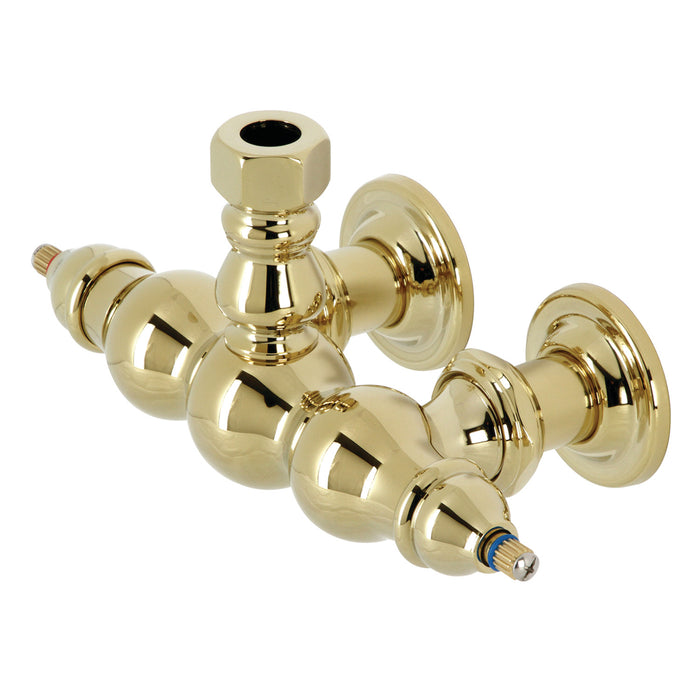 Kingston Heirloom ABT770-2 - Vintage 3-3/8 inch Wall Mount Faucet Body, Polished Brass