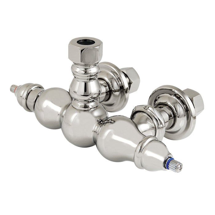 Kingston Heirloom ABT770-6 - Vintage 3-3/8 inch Wall Mount Faucet Body, Polished Nickel